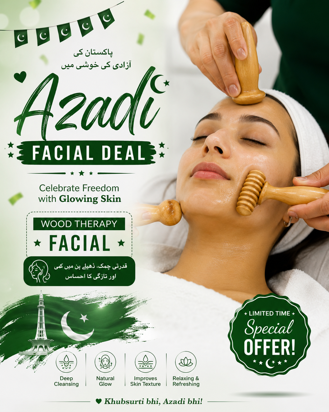 Azadi Whitening Facial Offer