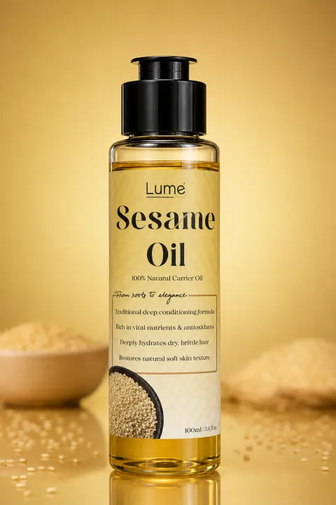 Pure Sesame Oil for Hair & Skin | Til Oil | Sesame Seed Oil | Sesame Hair Oil | Natural Hair Oil | Scalp Massage Oil | H